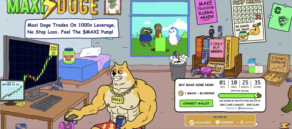 maxi doge crypto presale