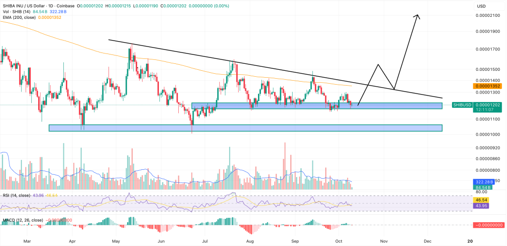 shiba inu price chart