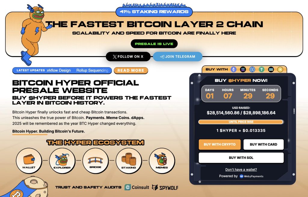 bitcoin hyper crypto presale