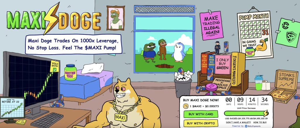 maxi doge crypto presale